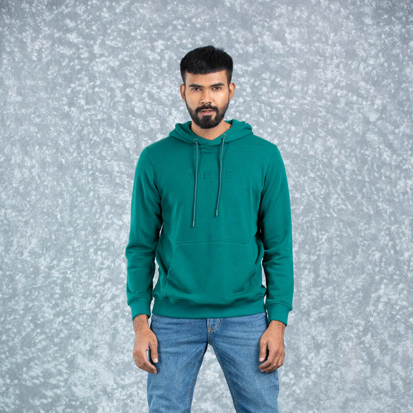 Mens Hoodie- Forest Green