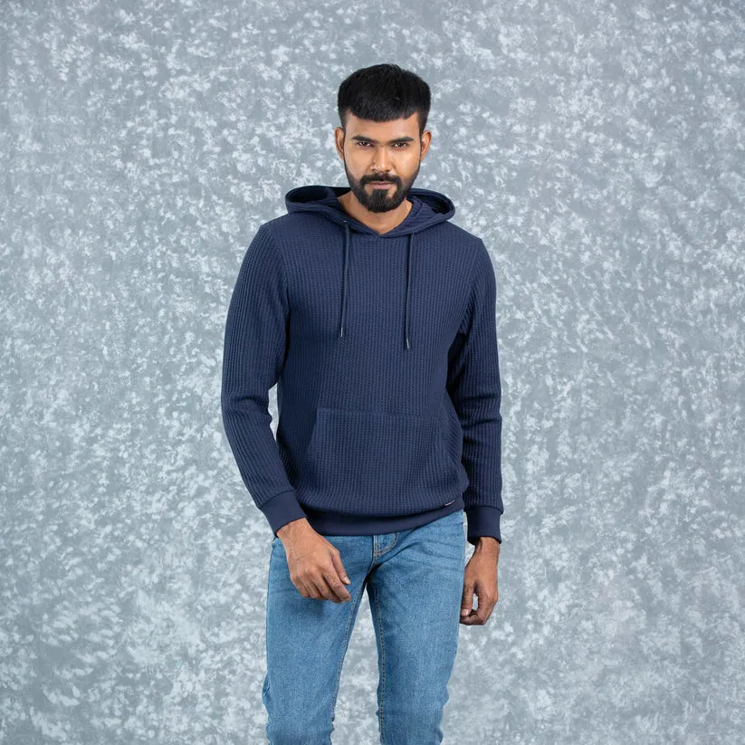 Mens Hoodie- Navy
