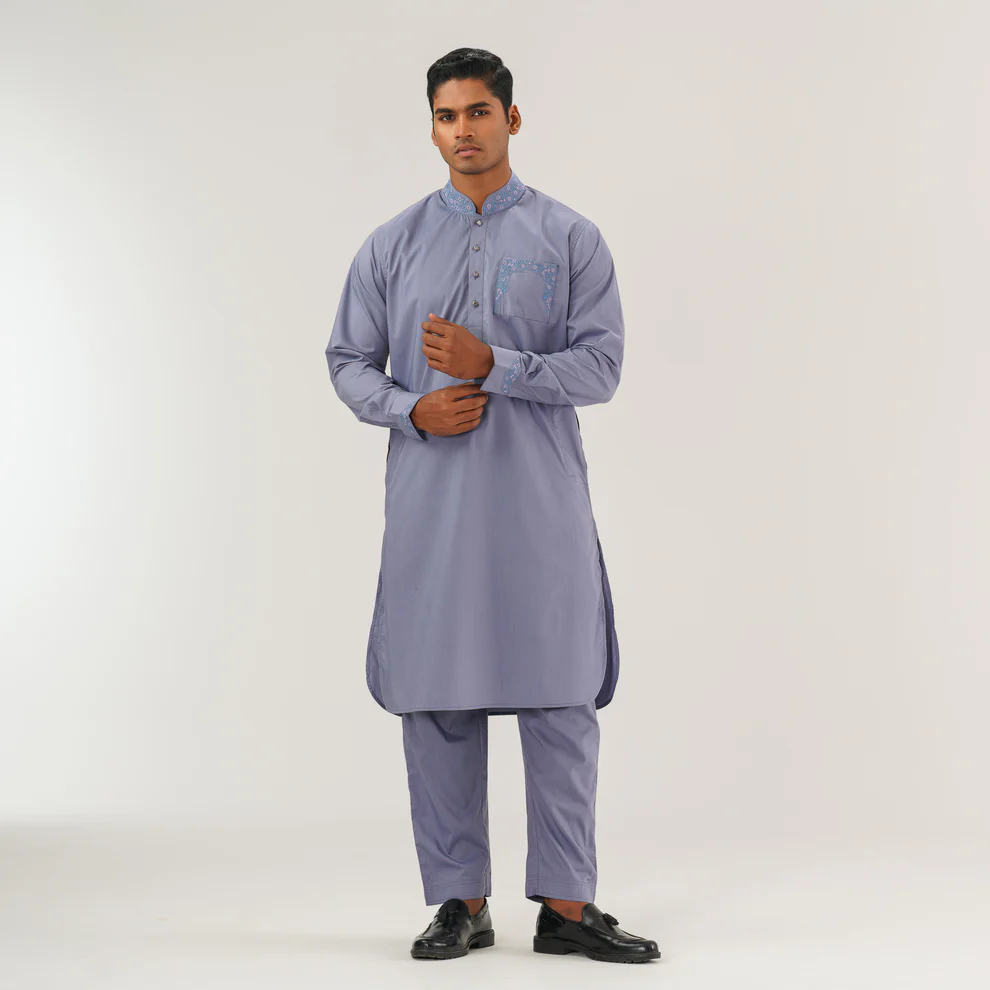 Mens Shurma Embroidered Kabli Set