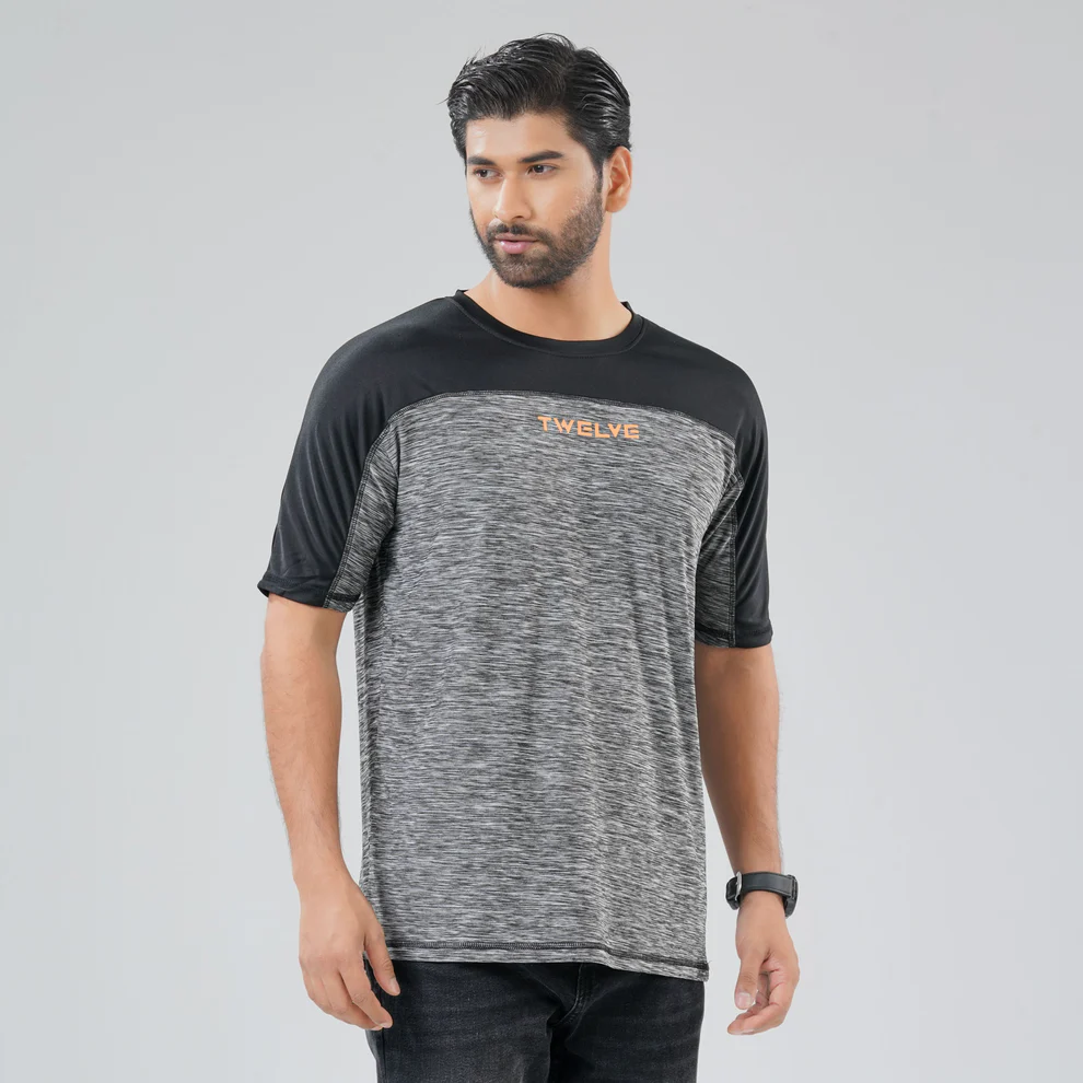 Mens Black Print T-Shirt