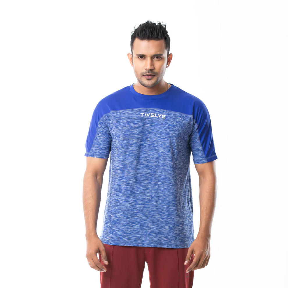 Mens Royal Blue Print T-Shirt