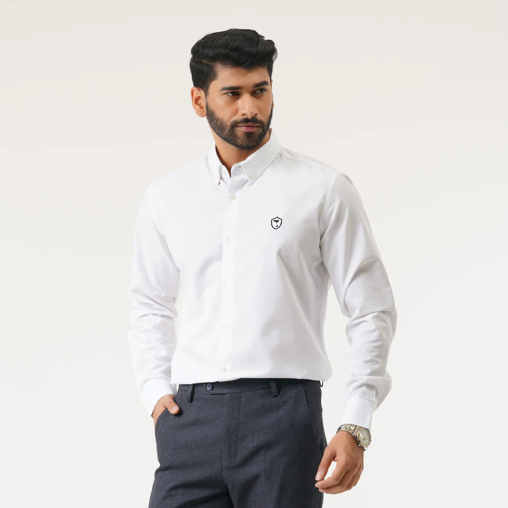 Mens White BR Shirt